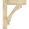 Ekena Millwork Merced Block Rough Sawn Bracket w/ Offset Brace, Douglas Fir, 8"W x 34"D x 42"H BKT0806X34X42MRC05RDF - alternate 4